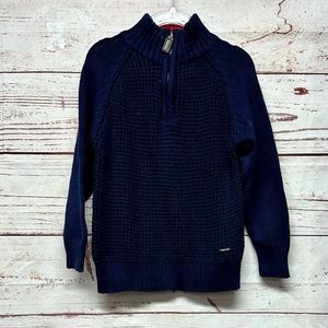 Jones New York Kids Quarter Zip Pullover Sweater Size 4